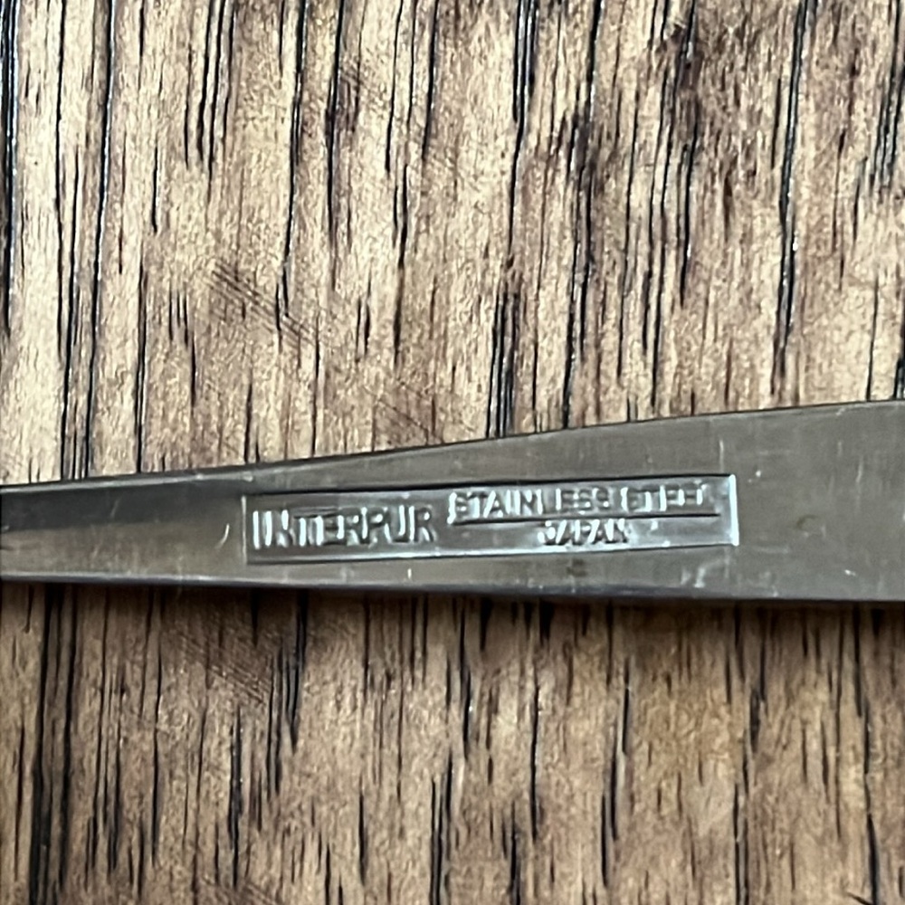 Vintage Interpur Floral Flatwear SoupSpoons (3) Jardinera Stainless - Picture 4 of 7